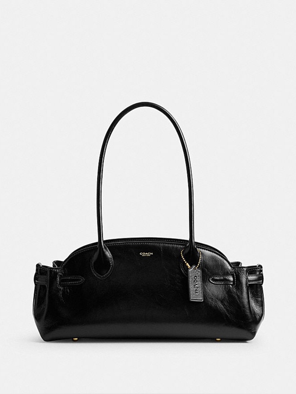 Coach Empire Carryall Bag 34 | Black Glazed Leather